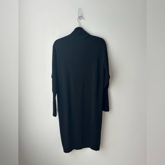 Aritzia Wilfred Cyprie Merino Wool Turtleneck Oversized Sweater Dress black - Picture 14 of 14